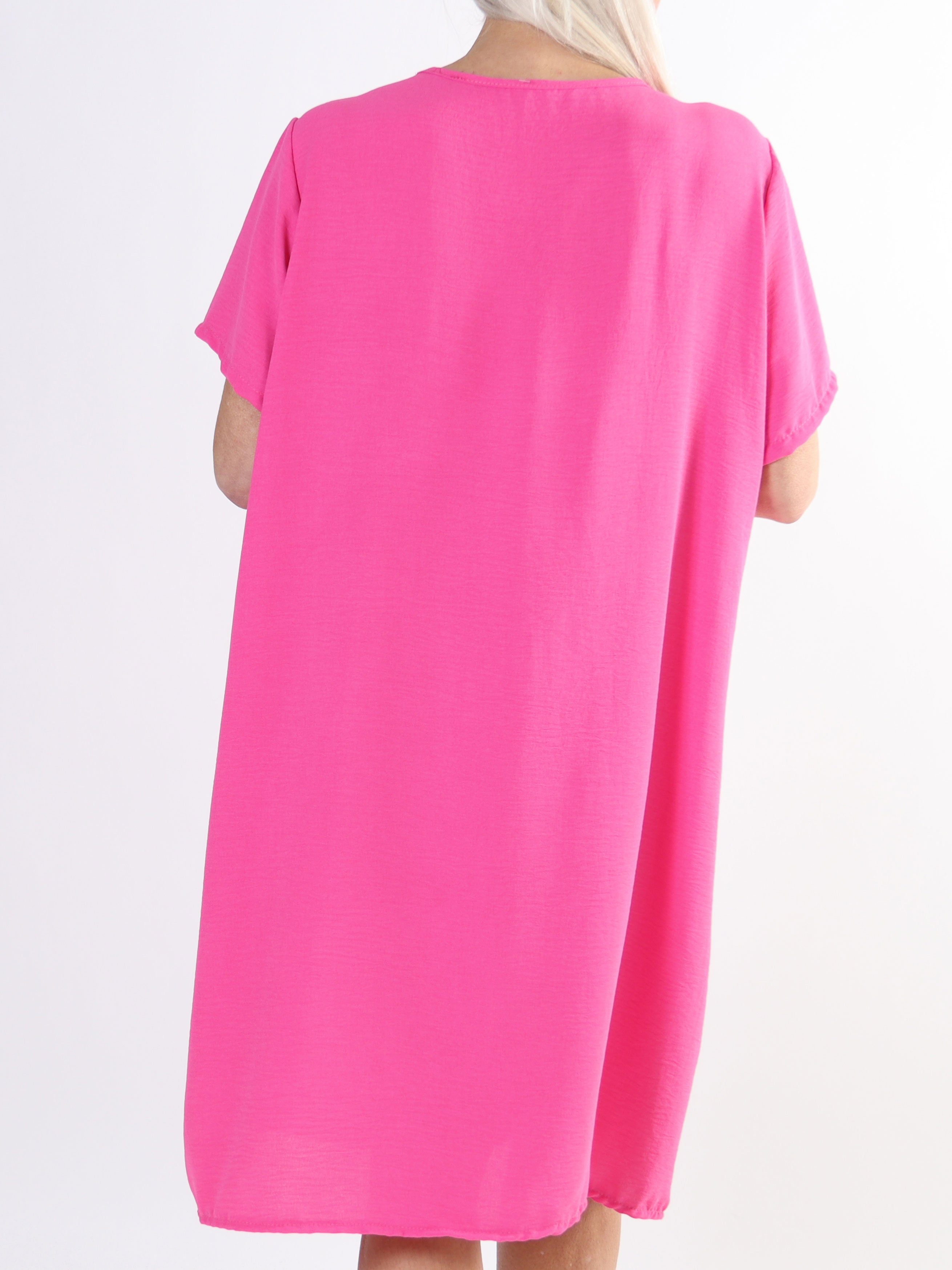 Eldina - Let ensfarvet plus size tunikakjole